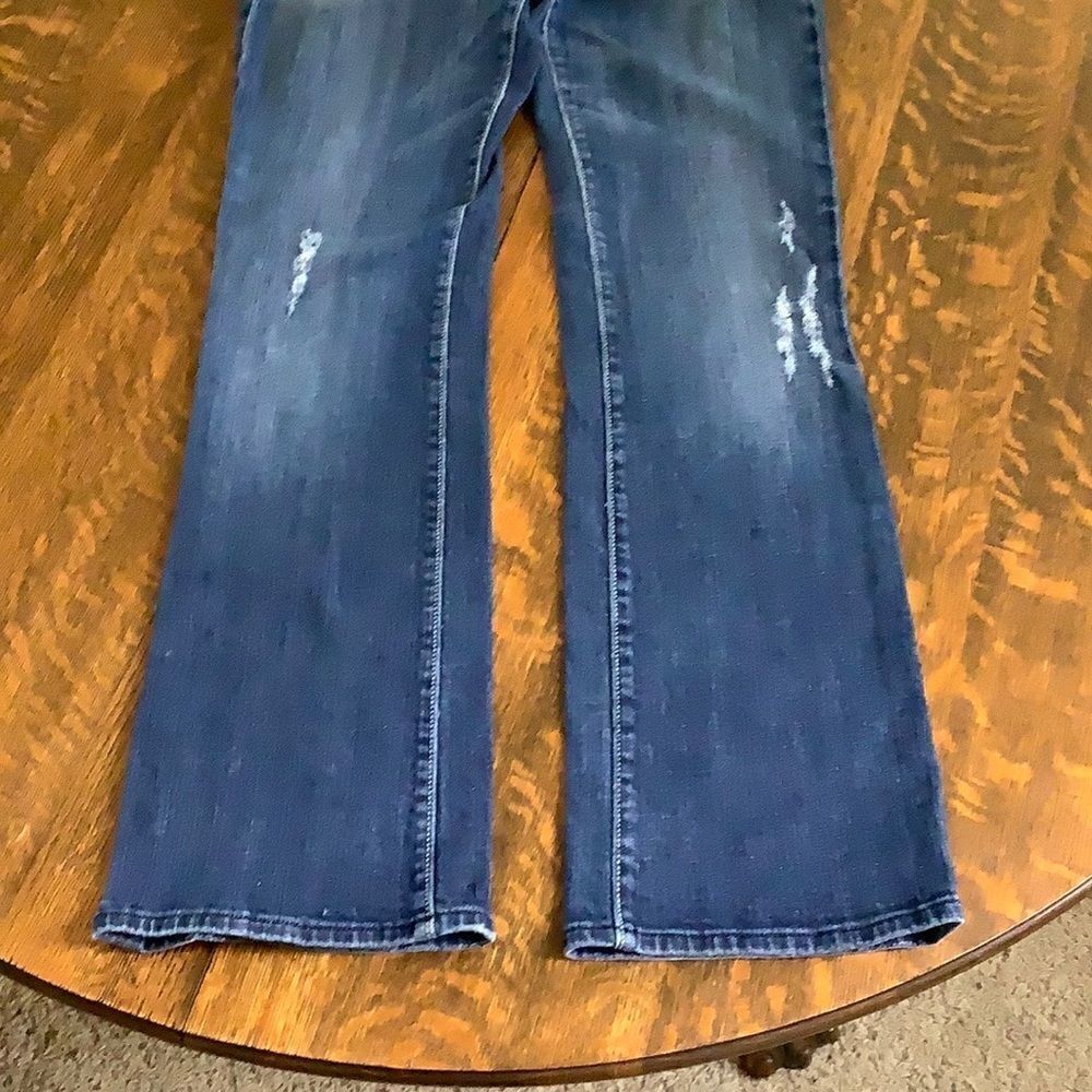 Vigoss Medium Wash Distressed Bootcut Jeans - Picture 4 of 16